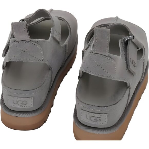 UGG Goldenstar Hi Slide Double Strap Smoke Plume Gray Sandals US 5.5M EU 36.5 - Picture 3 of 6